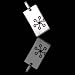 Stainless steel pendant - Tribal flower design
