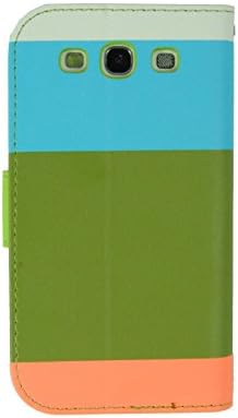 MKKS Wallet PU Leather Case Card Holder Flip Case Cover For Sumsung Galaxy S3 I9300+Free Clean Cloth-Red\Yellow\Pink