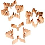 Old River Road Petite Snowflake Cookie Cutter Set, Copper, Set of 3