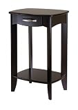 Danica Side Table - Espresso Wood (Dark Espresso) (30H x 20W x 15.98D)