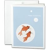 Happy Anniversary Goldfish Greeting Card