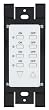 Leviton HXC4D-1TW DHC 4 Address, Group Dim/Bright Wall Mounted Dimming Switch, Green Line, 2-Way Communication, White