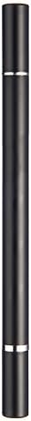 ToToYouDo 2 in 1 Pen, Fine Point Replaceable Pen For Smartphones, iPhone 6, 5S, iPad, Samsung Galaxy S5, S4, LG G3, HTC, Motolora, Sony, Nexus and Kindle - Black