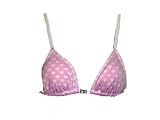 Guess Lilac Hearts Triangle Bra Swimsuit-top w/Rhinestone G