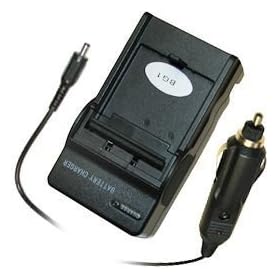 Sony Cybershot DSC-W30 DSC-W35 DSC-W50 DSC-W55 - Replacement Battery Charger (Incl. Car Plug Adapter)