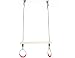 PLAYBERG Kids Trapeze Swing Bar with Rings with Hanging Ropes