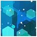 ArtScape 9' Blue Hexagons Pool Table Cloth