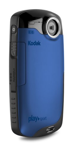 Kodak Zx3 PlaySport Full HD Camcorder (5 Megapixel, 5,1 cm  (2 Zoll) Display, 4-fach digitaler Zoom, SD/SDHC-Kartenslot, HDMI, bis zu 3 m wasserdicht) blau