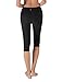 Yoga Reflex Women's Basic High Waist Active Yoga Running Workout Capris Leggings