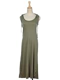 Anna-Kaci S/M Fit Military Green Sleeveless Casual Hoodie Maxi Long Dress