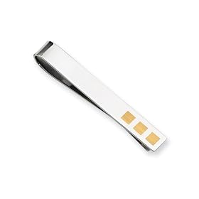 Chisel Stainless Steel 24k Gold-plated Tie Clip by