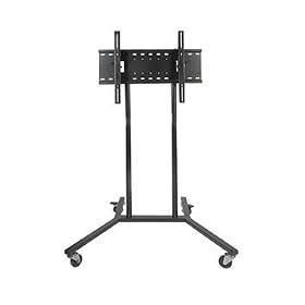 TechSol TSTV100-B LCD LED Plasma TV Trolley Cart Floor Stand with locking wheels for 32 37 40 42 46 50"