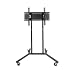 TechSol TSTV100-B LCD LED Plasma TV Trolley Cart Floor Stand with locking wheels for 32 37 40 42 46 50"