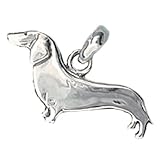 Dachshund Hand Made Sterling Silver Hound Dog Charm