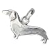 Dachshund Hand Made Sterling Silver Hound Dog Charm