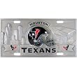 Houston Texans Zinc License Plate - NFL Football Fan Shop Sports Team Merchandise