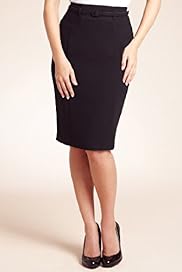 Petite Side Panelled Pencil Skirt with Belt