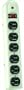 Coleman Cable 04625 6-Outlet Metal Surge Protector with 4-Foot Cord