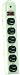 Metal Cables - Coleman Cable 04625 6-Outlet Metal Surge Protector with 4-Foot Cord