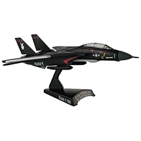 1 160 Die-Cast F-14 Tomcat, Black Bunny from Toy RC Airplanes