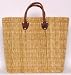 Moroccan Straw Summer Beach / Shopper / Tote Bag 18"x15"x7"