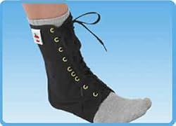 Lace-Up Ankle Support - Black-Large
