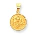 18k Saint Christopher Medal Pendant