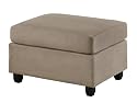 Furniture online: Bobkona Microfiber Ottoman, Pebble