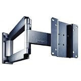 LCD Wall Mount - Short Articulating (Black) (Wall Plate - 2.25W x 5.5H)