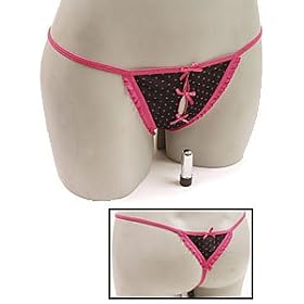 Buzz, wireless vibrating panty polka dot w/ribbons o/s