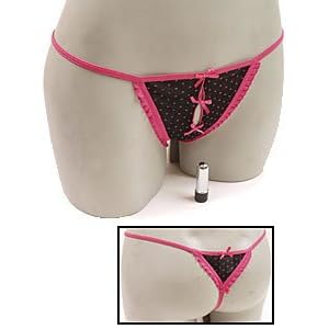 Buzz, wireless vibrating panty polka dot w/ribbons o/s