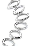 Toggle Oval Bracelet with 7 Diamonds by Hot Diamonds Sterling Silver