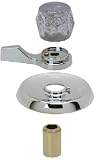 Mixet MDXTR-5 PK Chrome Deluxe Volume & Temperature Control Handles & Flange (SKD0212)