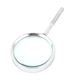 uxcell 拡大鏡 マグニファイア ノンスリップ握り 4X倍率