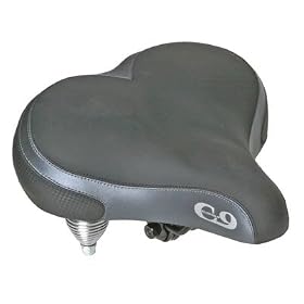 Sunlite Cloud-9 Bicycle Suspension Cruiser Saddle, Cruiser Gel, Tri-color Emerald