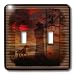 mimulux Dark Art - SPAGHETTI WESTERN cowboy hangman noose horse sunset DarkArt ghost western haunted hanging - Light Switch Covers - double toggle switch