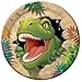 Creative Converting Dinosaur Round Paper Dessert Plates, Dino Blast