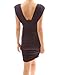 PattyBoutik Grecian V Neck Padded Sleeveless Ruched Fully Lined Cocktail Dress