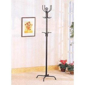 Womens Ladies Black Metal Free Standing Purse Handbags Scarfs Apparel Hanger Tree