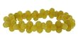 Peanut Style Crystal Bracelet - Olive Jade