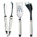 Magma 3 Piece Utensil Set - Spatula Tongs Grill Brush