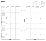 Filofax Calendar Refills Month on Two Pages 2009 Personal Size - FF-684109
