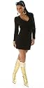Langarm Minikleid Strickkleid Latte Macciato (Sammy)