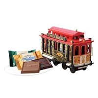 Ghirardelli Chocolate Wooden Cable Car Gift with Squares Chocolates