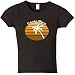 Costa Rica Orange Palm Dark Jr Miss Girl Tee