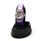 Girls Pink/Purple Time Tutor/Teacher Velcro Watch (34c)