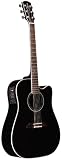 Alvarez Acoustic Guitar AD60SCBK Cutaway Dreadnought Top Solid Spruce Back &amp; Side Mahogany