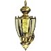 Heath Zenith SL-4160-AB-B Motion-Activated Six-Sided Coach Light, Antique Brass with Clear Beveled Glass