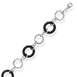 7.5" Black Onyx Ring Bracelet