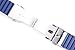 24mm Blue Silicone Rubber Sport Diver Watch Band Strap rs2405